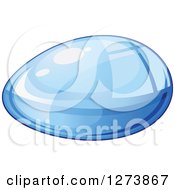 Clipart Of A Blue Droplet Of Water 6 Royalty Free Vector Illustration by Vector Tradition SM