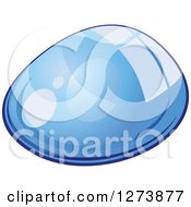 Clipart Of A Blue Droplet Of Water 4 Royalty Free Vector Illustration