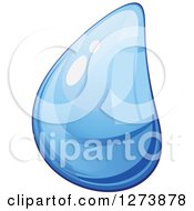 Blue Droplet Of Water 8