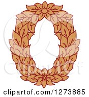 Poster, Art Print Of Floral Capital Letter O With A Flower