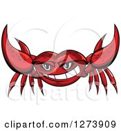 Poster, Art Print Of Tough Red Crab Holding Up His Claws