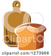 Poster, Art Print Of Loaf Of Bread And Cutting Board