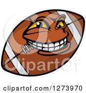 Poster, Art Print Of Grinning American Football Character