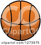 Clipart Of A Basketball Royalty Free Vector Illustration
