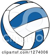 Poster, Art Print Of Blue And White Volleyball