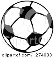 Poster, Art Print Of Black And White Soccer Ball 3