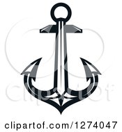 Poster, Art Print Of Dark Blue Nautical Anchor 28