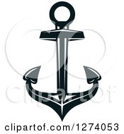 Poster, Art Print Of Dark Blue Nautical Anchor 20