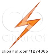 Poster, Art Print Of Bolt Of Orange Lightning 6