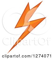 Poster, Art Print Of Bolt Of Orange Lightning 5