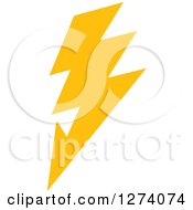 Poster, Art Print Of Bolt Of Yellow Lightning 7