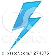 Clipart Of A Bolt Of Blue Lightning 8 Royalty Free Vector Illustration