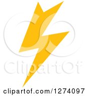 Clipart Of A Bolt Of Yellow Lightning 14 Royalty Free Vector Illustration