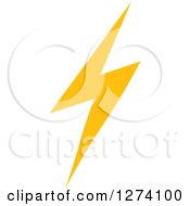 Clipart Of A Bolt Of Yellow Lightning 11 Royalty Free Vector Illustration by Vector Tradition SM