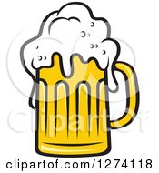 Clipart Of A Frothy Mug Of Beer 25 Royalty Free Vector Illustration
