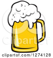 Clipart Of A Frothy Mug Of Beer 28 Royalty Free Vector Illustration