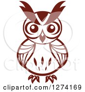 Poster, Art Print Of Brown Owl Facing Front 5