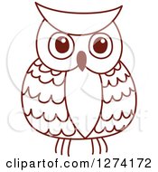 Poster, Art Print Of Brown Sketched Owl 3