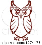 Poster, Art Print Of Brown Owl Facing Front 3