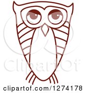 Poster, Art Print Of Brown Sketched Owl