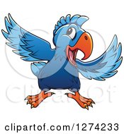 Poster, Art Print Of Happy Blue Parrot