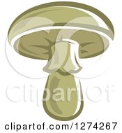 Clipart Of A Toadstool Mushroom Royalty Free Vector Illustration
