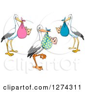 Poster, Art Print Of Baby Delivery Storks