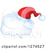 Poster, Art Print Of Christmas Santa Hat On A Speech Bubble 5