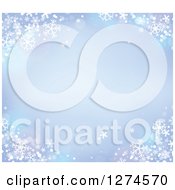 Clipart Of A Purple Winter Christmas Snowflake Background With Flares And Text Space Royalty Free Vector Illustration