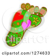Clipart Of A Whimsical Foot Royalty Free Illustration