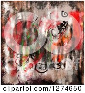 Clipart Of A Grungy Graffiti Background Royalty Free Illustration