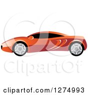 Poster, Art Print Of Red Sports Car With Window Tint