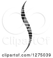 Clipart Of A Black And White Spine 2 Royalty Free Vector Illustration by Lal Perera