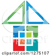 Poster, Art Print Of Colorful Geometric House