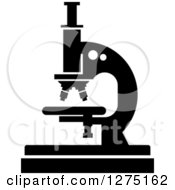 Poster, Art Print Of Black And White Microscope Science Icon