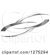 Clipart Of A Silver Abstract Design Royalty Free Vector Illustration