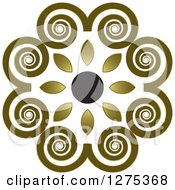 Poster, Art Print Of Swirl And Flower Circle