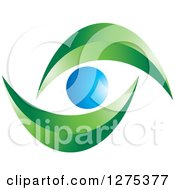 Poster, Art Print Of Blue And Green Abstract Eye