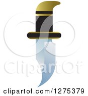 Clipart Of A Knife Royalty Free Vector Illustration by Lal Perera