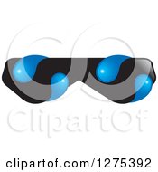 Clipart Of A Sunglasses And Water Drops Design Royalty Free Vector Illustration