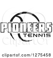 Poster, Art Print Of Black And White Ball And Pioneers Tennis Text