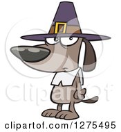 Poster, Art Print Of Thanksgiving Pilgrim Dog