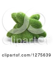 3d Abstract Grass Shape On White