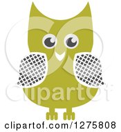 Poster, Art Print Of Happy Green Owl