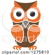 Poster, Art Print Of Brown And Orange Owl