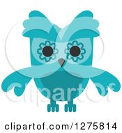 Poster, Art Print Of Turquoise Owl