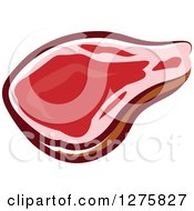 Clipart Of A Beef Steak Royalty Free Vector Illustration