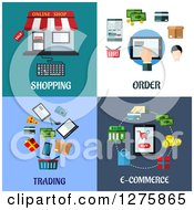 Poster, Art Print Of Shopping Order Trading And E Commerce Designs