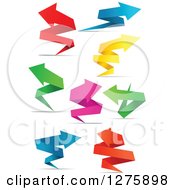 Poster, Art Print Of Colorful Paper Arrows And Shadows
