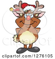 Poster, Art Print Of Happy Rudolph Christmas Reindeer